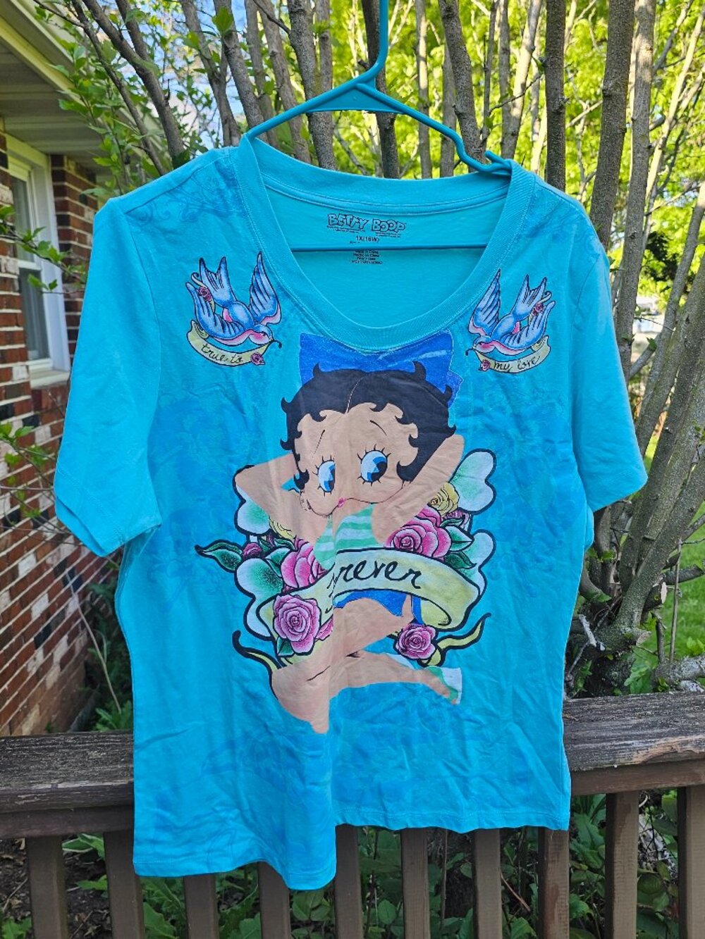 Betty Boop Shirt Size XL True to My Love Forever